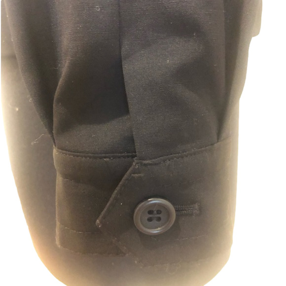 Theory Four Button Double Breasted Wool Black Blazer Jacket Size P Career - Picture 7 of 14